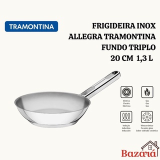 Frigideira inox Tramontina 20 cm 1,3 L Allegra fundo triplo