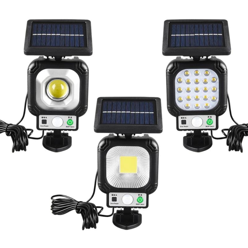 9666b Luz Solar PIR Sensor De Movimento De Jardim Parede Exterior Interior À Prova D'água