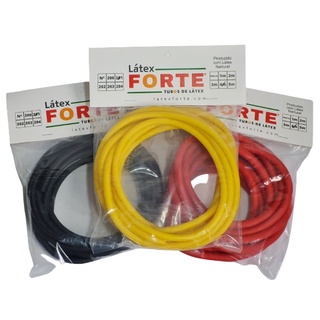 Kit de 1 á 15 metros Tubo Látex 201 Garrote, Estilingue Tripa de Mico Elástico Borracha (Cores)