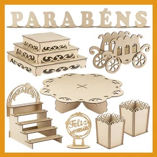Kit Provençal Arabesco decoração de festas mesas de doces Piruliteiro