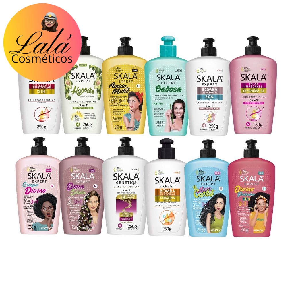 Creme de Pentear Skala 250g Escolha o seu | Shopee Brasil
