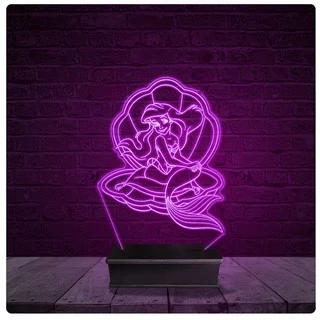 Luminária e Led - Ariel Princesa Pequena Sereia
