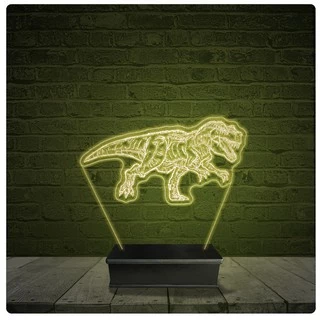 Led Luminária Acrílico Abajur - T-REX Dinossauro 01