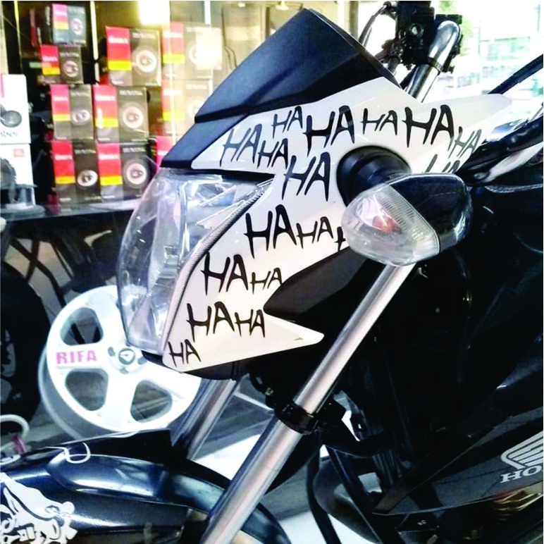 Kit C/ 50 Adesivos Coringa Joker Hahaha Adesivos Moto Carro
