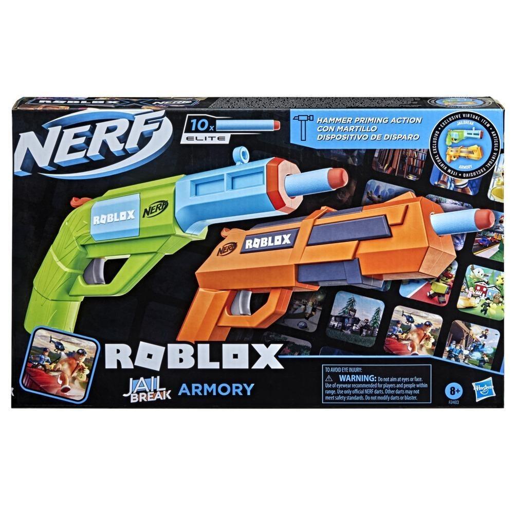 NERF Lançador de Dardos Roblox Adopt Me : BEES Blaster, com Tambor  Giratório - F2487 - Hasbro, Cor: Laranja e Amarelo : :  Brinquedos e Jogos