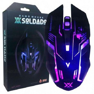 Mouse gamer 6D XSoldado GM-600 com iluminação LED RGB