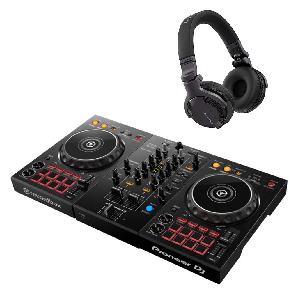Controladora Pioneer Ddj 400 + Fone Dj Hdj Cue1 C/ Nf Garantia