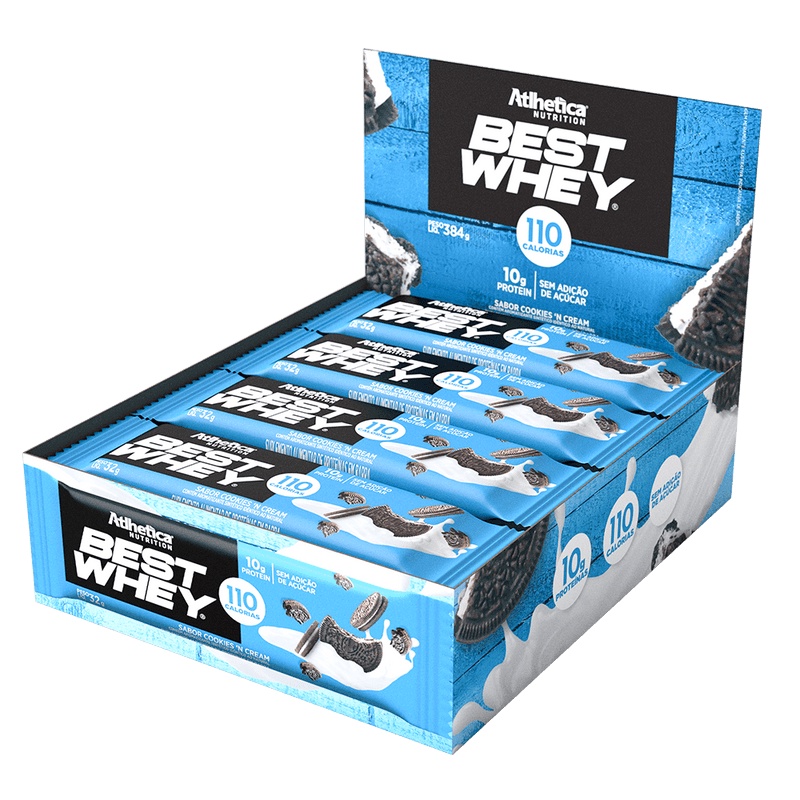 Best Whey Bar Display 12 Unidades – Atlhetica Nutrition