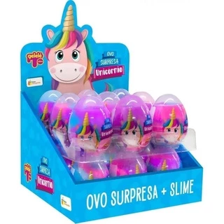 Gelelé Ovo Surpresa Slime Unicornio C/18