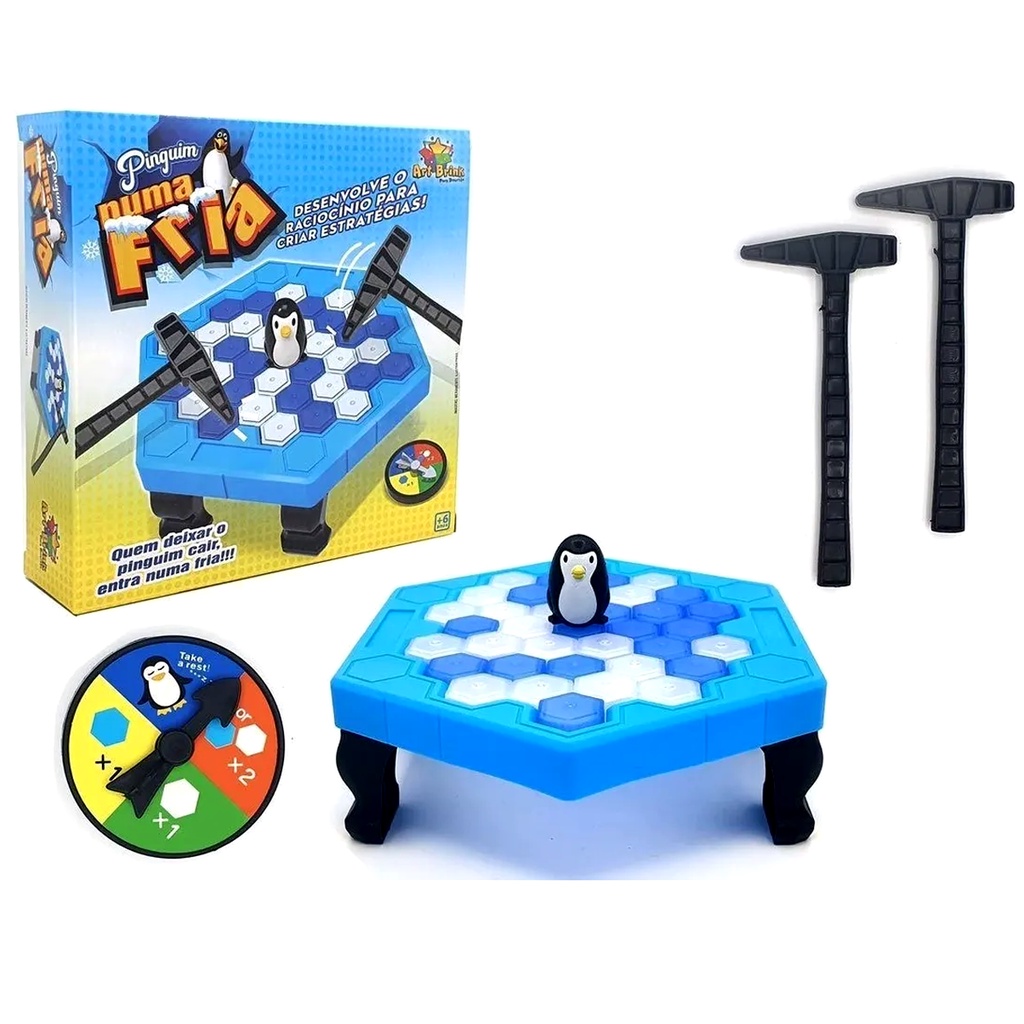 Penguin Ice Ludo Jogo de tabuleiro para crianças, brinquedos de