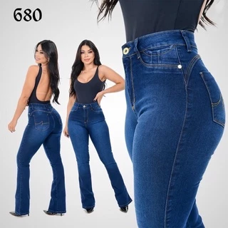 Calça Jeans Flare Femenina Adulta Cintura Alta!! MODELA CINTURA E EMPINA O BUMBUM! COLEÇÃO 2022