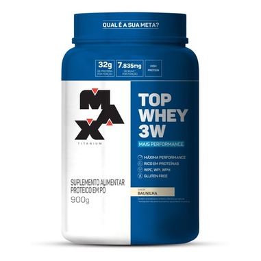 Top Whey 3W Mais Performance 900g Max Titanium