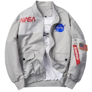 Nasa Co-Branded ma1 Casaco de Bombardeiro Homem Casaco de Astronauta Homem Casaco de Macacão Mulher Força Aérea No. 1 Jaqueta Estação Européia de Entrega Rápida, Casual