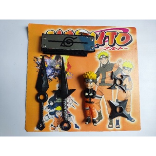 Kit Boneco Naruto Boruto - 2 Kunais, Bandana Aldeia da Folha & Colar  Akatsuki