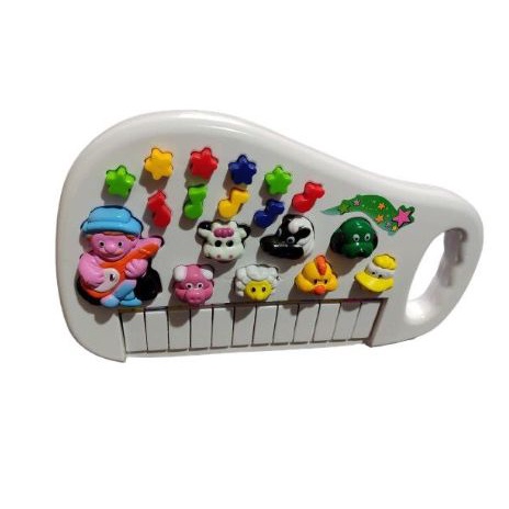 Teclado Piano Musical Infantil BABY Fazendinha Iaiao C/ LUZ