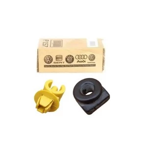 Kit Presilha Grampo E Bucha Borracha da Vareta do Capo Dianteiro Gol Saveiro Surf Rallye GTI GT GTS GL CL Voyage Parati G1 G2 G3 G4 G5 G6 G7 Santana Quantum Fox Crossfox Spacefox Spacecross Original Vw Volkswagen