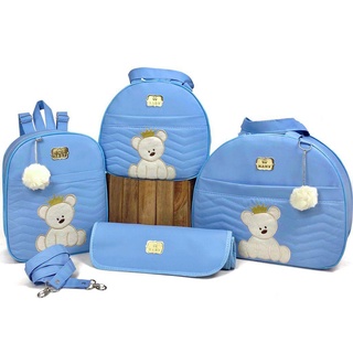 Mochila Bebê Bordada Urso G - Merver