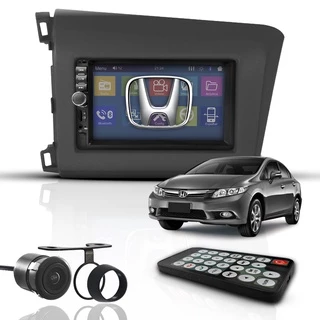 Kit Central Multimídia Universal Mp5 2 Din Bt Espelha Civic