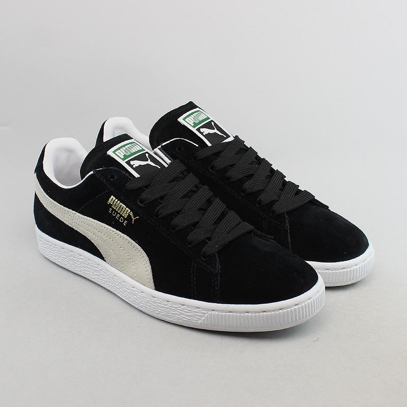 Puma preto hot sale suede