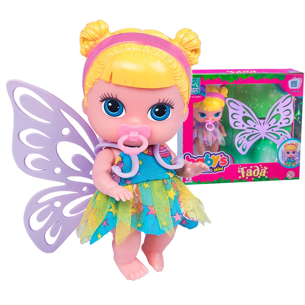 Boneca Mini Fada Fadinha Baby's Collection - Super Toys