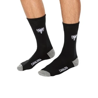 Kit 3 Pares Meia Cavalera Cano Longo Social Masculina Algodão Premium Conforto Top