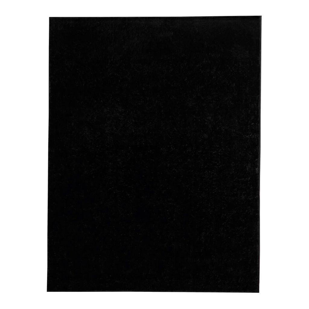 Tapete para Sala Quarto 1,50 x 2,00 Antiderrapante Pelo Curto Macio Classic Preto