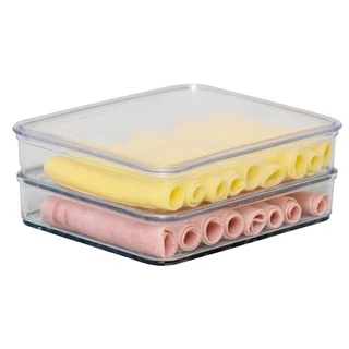 Porta Frios Ou Porta Treco Com tampa 2 e 3 Divisórias Organizador de cozinha