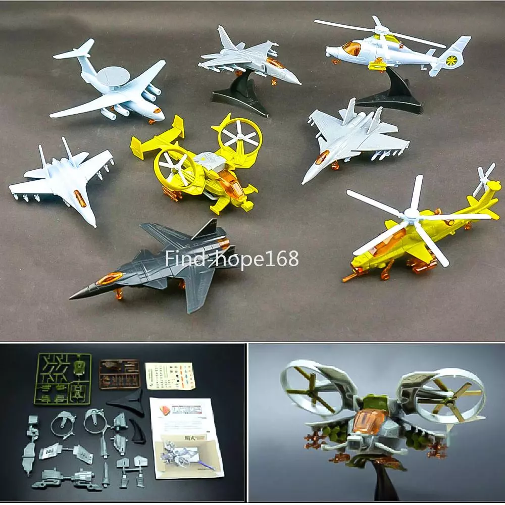 1 : 165 Escala 4D Montado Modelo De Helicóptero De Luta Quebra-Cabeça Figura De Construção Su-47 Avatar Scorpion J-11 Fighter