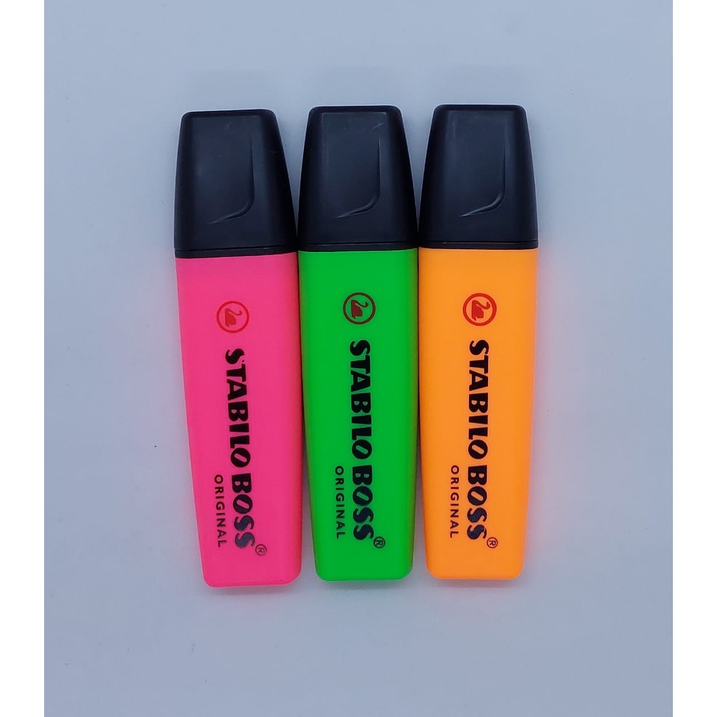 Marca Texto Stabilo Boss Neon | Shopee Brasil