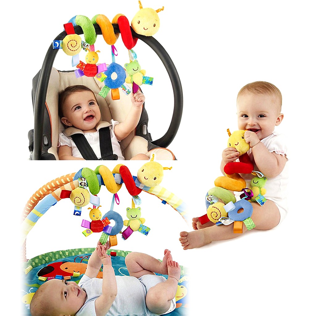 Mobile Espiral Centopeia Pelúcia P/ Carrinho Berço Bebê Conforto ...