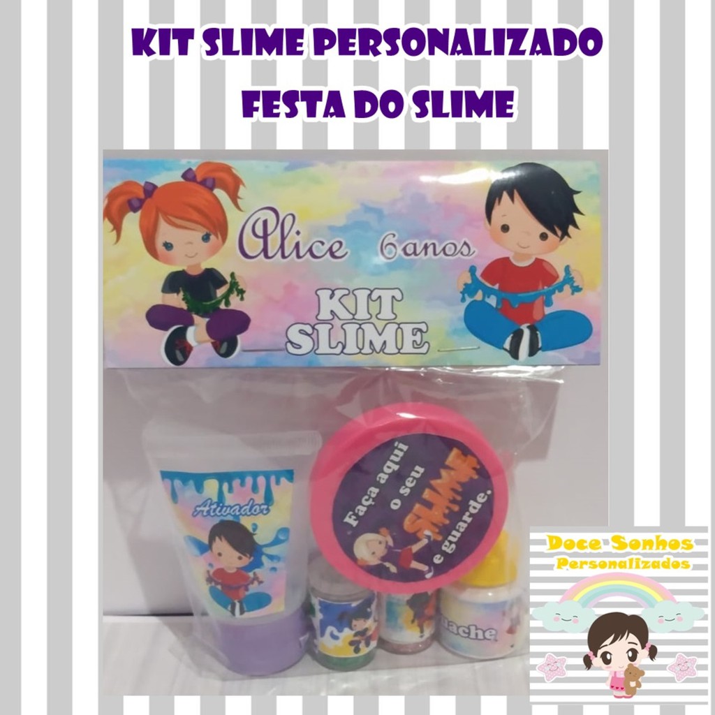 Kit Slime - Embalagens Personalizadas