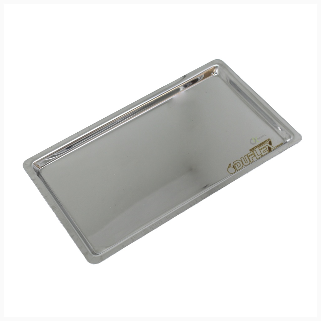 Bandeja Lisa Retangular em Aço Inox 22x12x1,5cm | Shopee Brasil