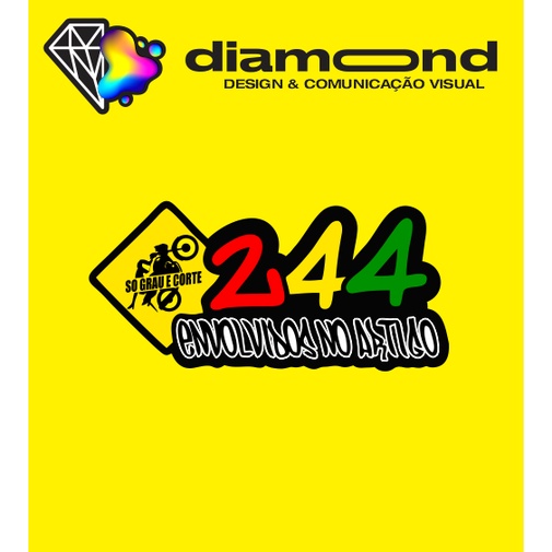 Adesivo #244 (9,5cmx4,3cm) | Shopee Brasil