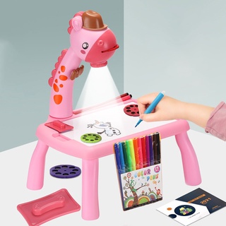 Projetor de brinquedos infantil menina de desenho brinquedos educativos  para crianças Mesa de pintura Mesa multifuncional Escrita Artes Crafts  Projeção educacional brinquedos menino de desenho de máquina jogos educativ  - AliExpress