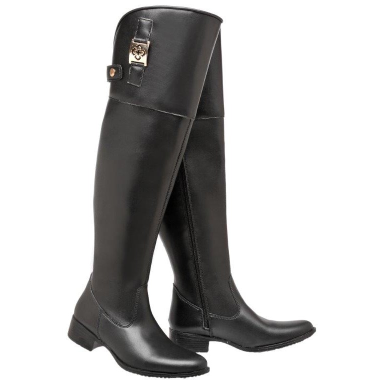 Bota over knee mega boots hot sale 979 preto