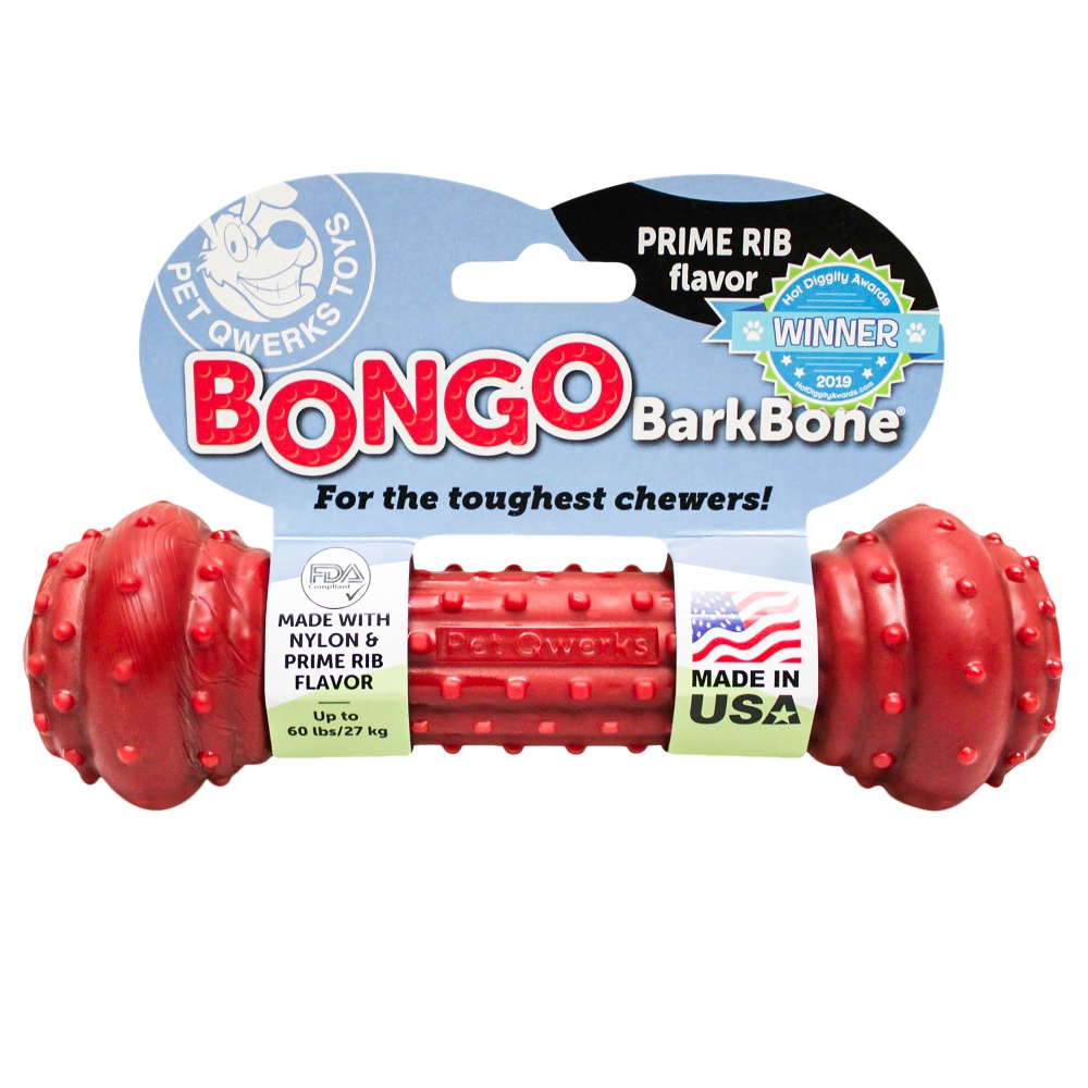Brinquedo Osso Roer Cães Bongo Prime Rib Grande Pet Qwerks | Shopee Brasil