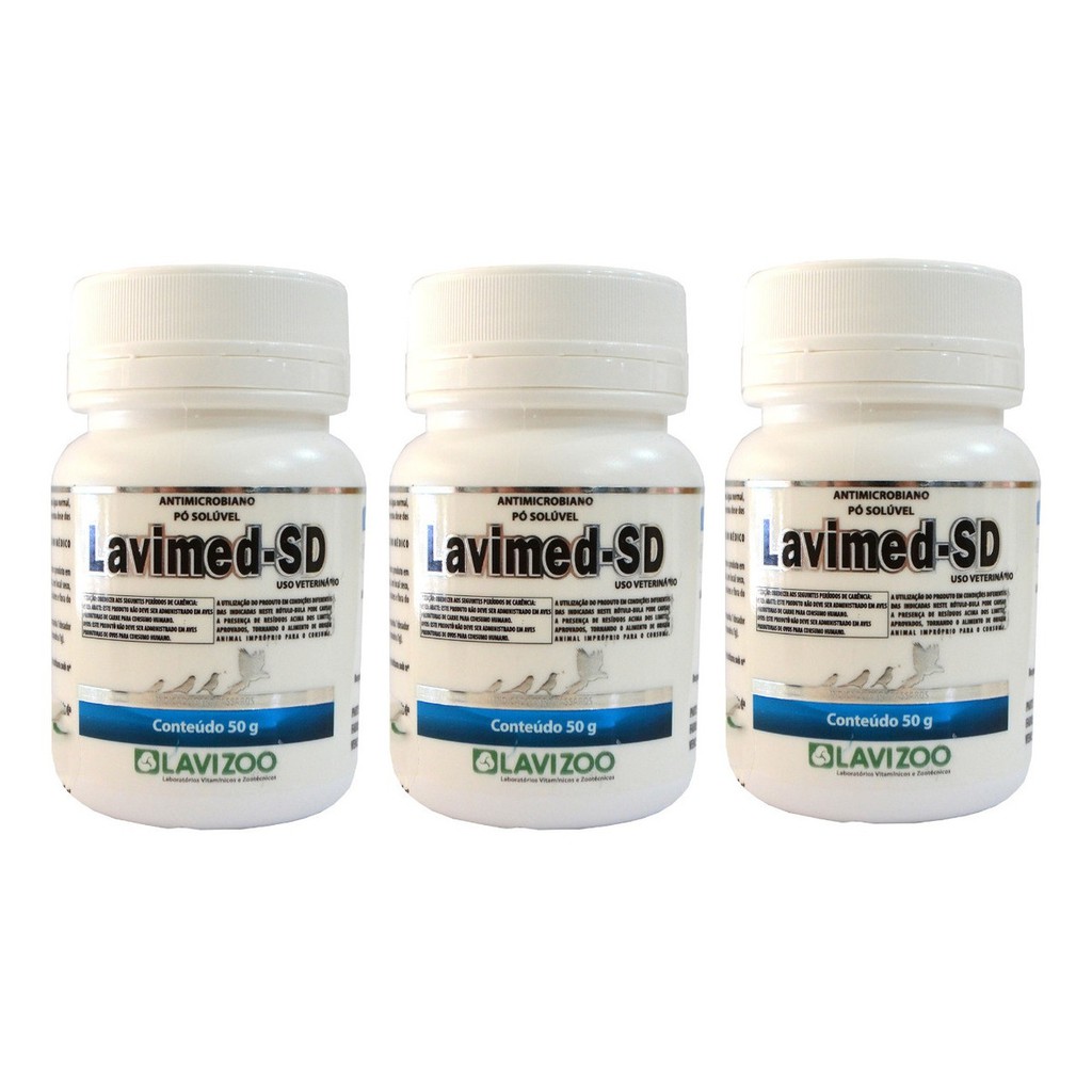 Kit 3 Lavizoo Tratamento Coccidiose Lavimed Sd 50g | Shopee Brasil