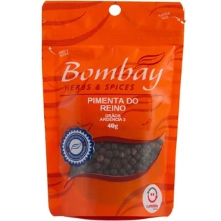 Bombay Pimenta do Reino em Grãos pacote 40g
