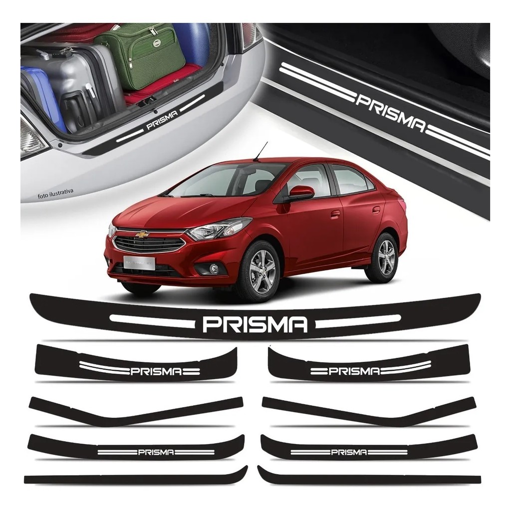 Adesivos Lateral Chevrolet Prisma Sport Kit Ate 2019