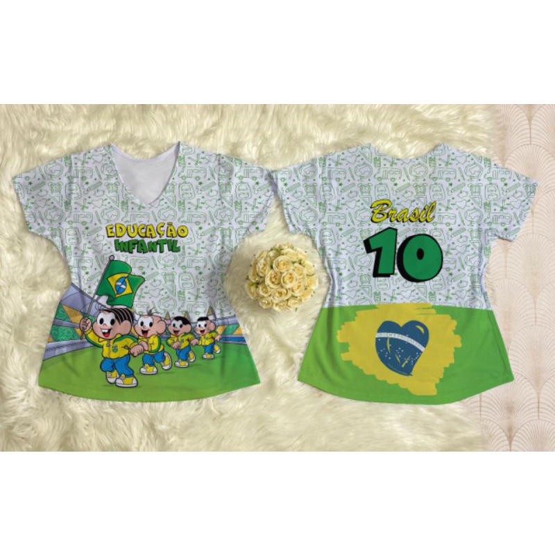 Camiseta Feminina Brasil Copa 2022 (verde)