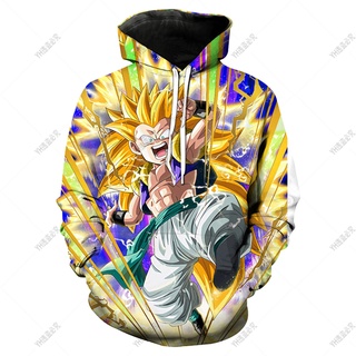 Casual Desenho Animado Anime Dragon Ball Hoodie 3D Moletom Masculino  Estampado Feminino Roupa De Rua DBZ Macacões Legais Blusas Quentes