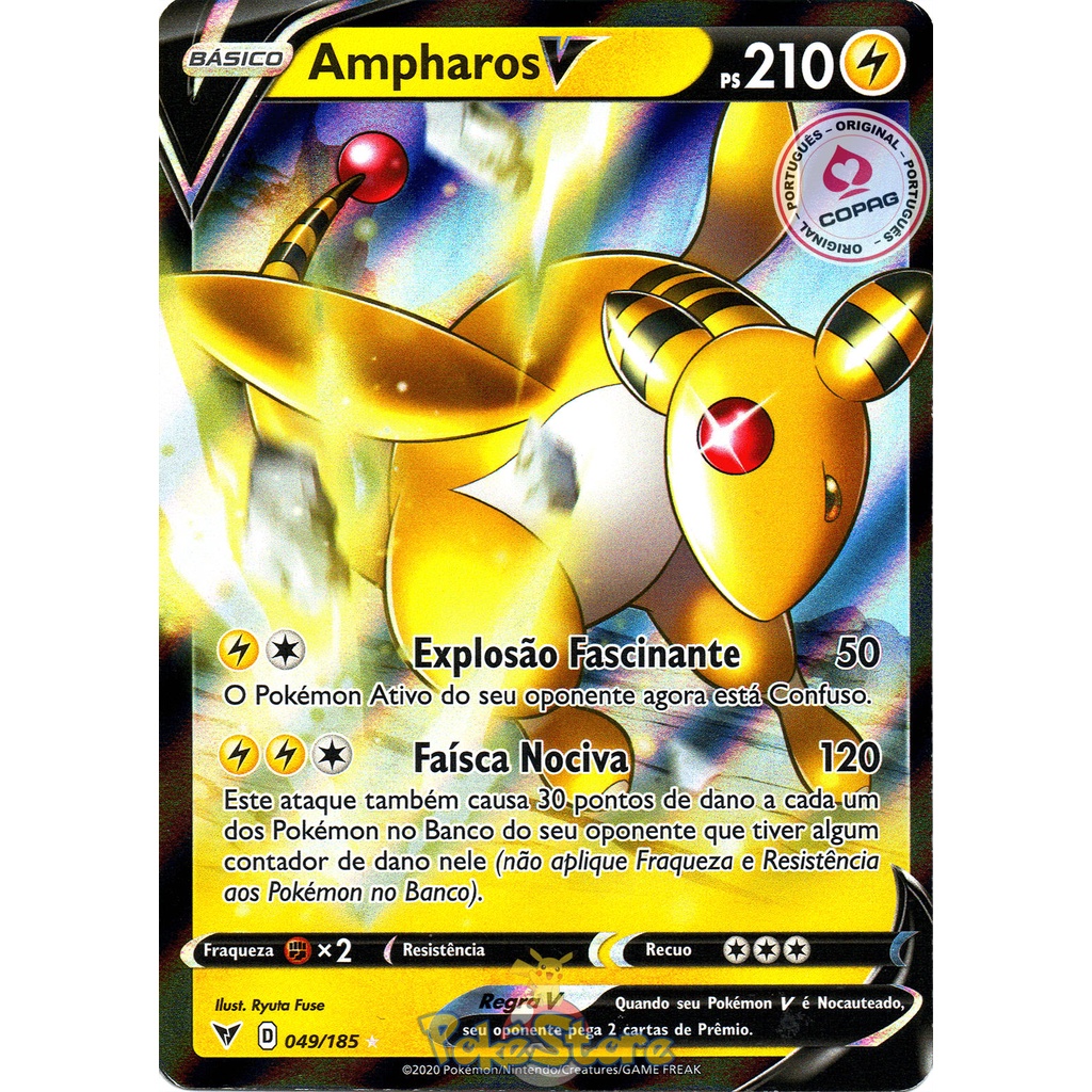 Carta Pokemon Zapdos V Lendário Original Copag Pt em Promoção na Americanas