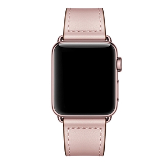 Pulseira De Couro Para Relógio Apple Watch Série Lv 1 2 3 4 5 Iwatch 38mm /  40mm / 42mm 44mm