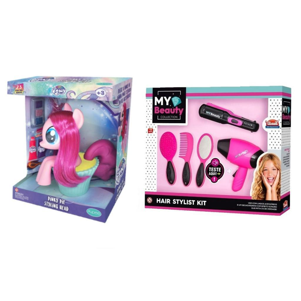 Cabeça Busto Boneca Menina Pônei Rosa Pinkie Pie Para Maquiar E Pentear -  Acompanha Vários Acessórios De Maquiagem E Cabelos - Salão De Beleza - My  Little Pony - Pupee Brinquedos na Americanas Empresas