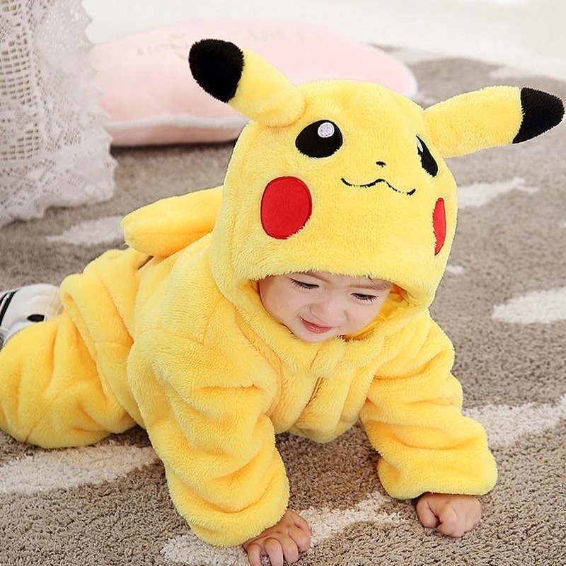 Fantasia Pikachu Macacão Verão Baby