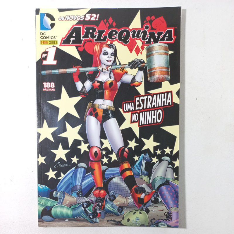 Boneca Arlequina Harley Quinn 30cm Dc Comics Original Sunny