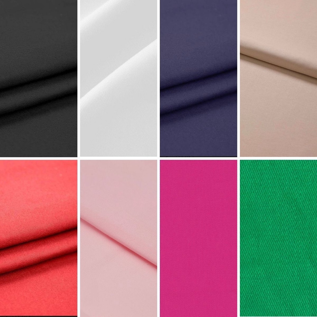 Tecido Brim Leve 100% Algodão Várias Cores Larg 1,60