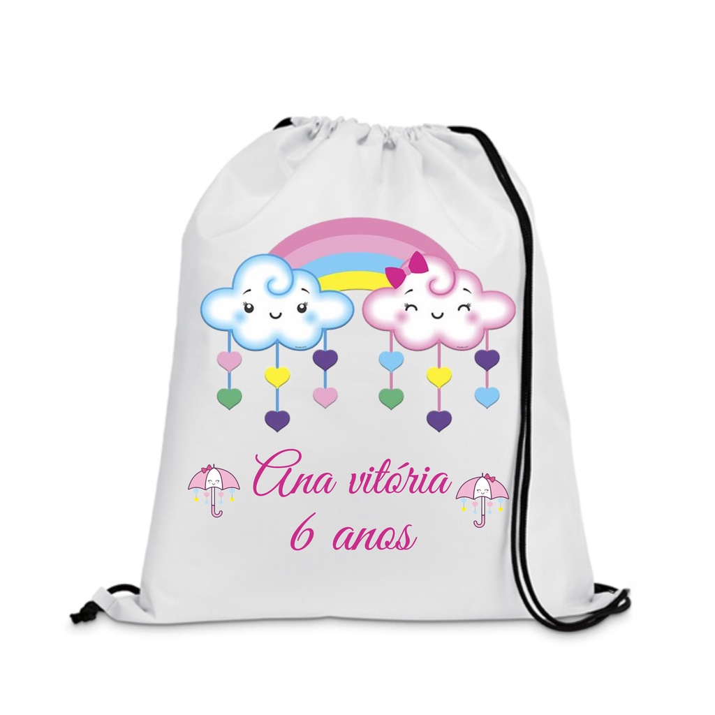 kit 300 sacochilas /Mochilinha personalizadas/ Fazemos qualquer tema