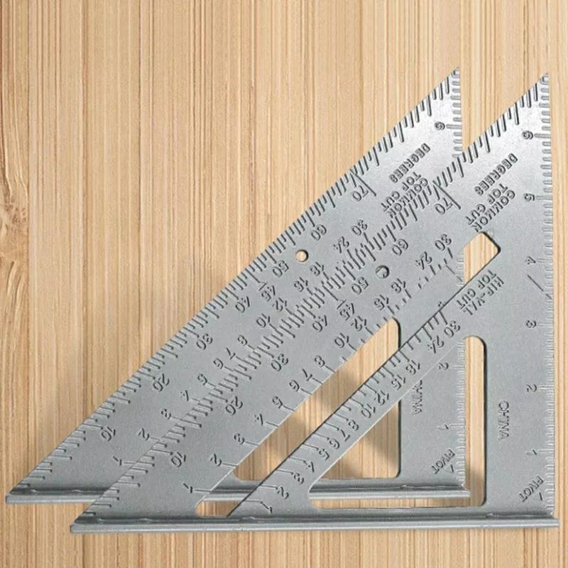 Régua triangular esquadro 90 graus Para Carpinteiro em Aluminio ...