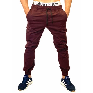 Calça Jogger Masculina Jeans Azul Escuro